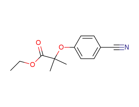 Molecular Structure of 18672-07-6 (ethyl 2-(4-cyanophenoxy)-2-methylpropanoate)