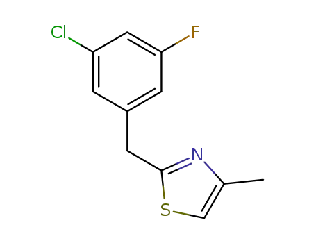 2-(3-chloro-5-fluorobenzyl)-4-methyl-1,3-thiazole