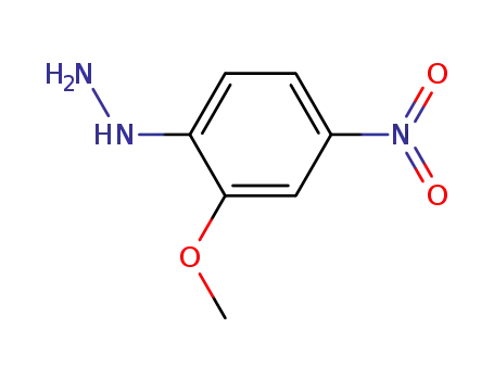 Molecular Structure of 41978-94-3 (Hydrazine, (2-methoxy-4-nitrophenyl)-)