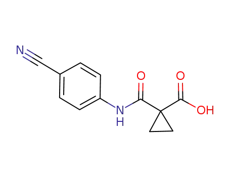 1-((3-cyanophenyl)carbamoyl)cyclopropane-1-carboxylic acid