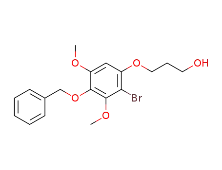3-(4-(benzyloxy)-2-bromo-3,5-dimethoxyphenoxy)propan-1-ol