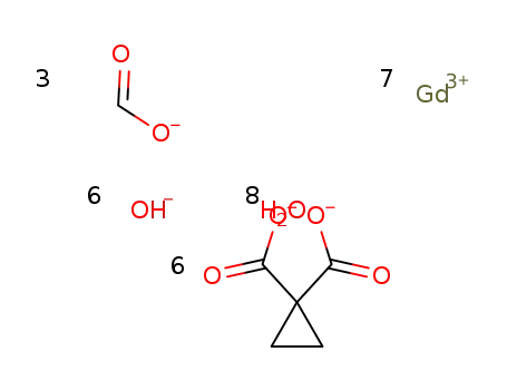 6C5H4O4(2-)*7Gd(3+)*3CHO2(1-)*6HO(1-)*8H2O