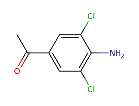 Molecular Structure of 37148-48-4 (4-Amino-3,5-dichloroacetophenone)