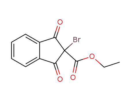 Molecular Structure of 74307-85-0 (1H-Indene-2-carboxylic acid, 2-bromo-2,3-dihydro-1,3-dioxo-, ethyl
ester)