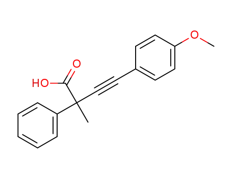 4-(4-methoxyphenyl)-2-methyl-2-phenylbut-3-ynoic acid