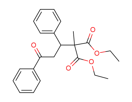 Propanedioic acid, methyl(3-oxo-1,3-diphenylpropyl)-, diethyl ester