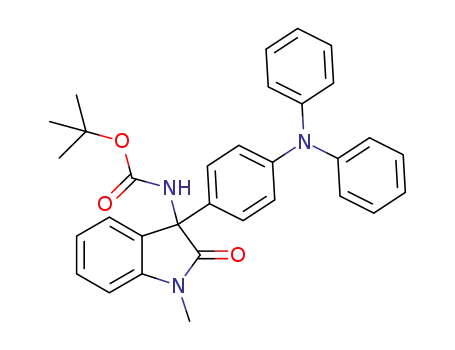 tert-butyl (3-(4-(diphenylamino)phenyl)-1-methyl-2-oxoindolin-3-yl)carbamate