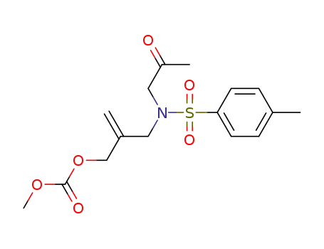 methyl (2-((4-methyl-N-(2-oxopropyl)phenylsulfonamido)methyl)allyl) carbonate