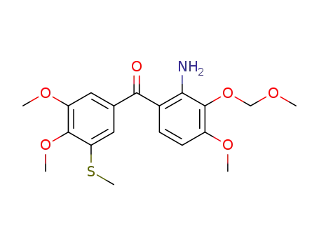 (2-amino-4-methoxy-3-(methoxymethoxy)phenyl)(3,4-dimethoxy-5-(methylthio)phenyl)methanone