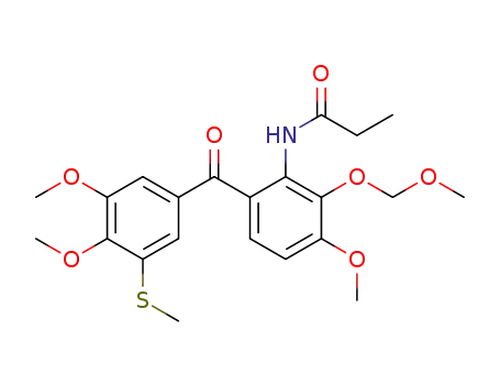 N-(6-(3,4-dimethoxy-5-(methylthio)benzoyl)-3-methoxy-2-(methoxymethoxy)phenyl)propionamide