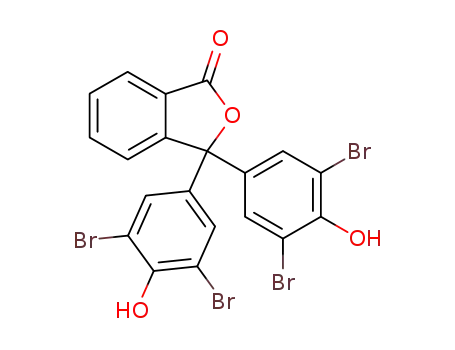 Molecular Structure of 76-62-0 (3',3'',5',5''-Tetrabromophenolphthalein)