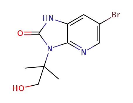 6-bromo-3-(1-hydroxy-2-methylpropan-2-yl)-1,3-dihydro-2H-imidazo[4,5-b]pyridin-2-one