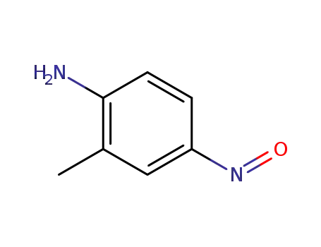 Molecular Structure of 74231-59-7 (Benzenamine, 2-methyl-4-nitroso-)