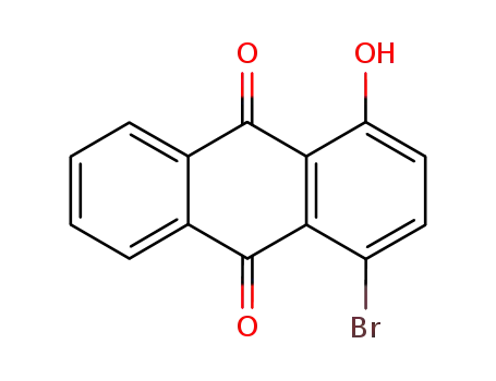 Molecular Structure of 6374-82-9 (1-bromo-4-hydroxyanthraquinone)