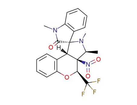 (1S*,3S*,3aS*,4R*,9bR*)-1’,2,3-trimethyl-3a-nitro-4-(trifluoromethyl)-2,3,3a,9b-tetrahydro-4H-spiro[chromeno[3,4-c]pyrrole-1,3’-indolin]-2’-one