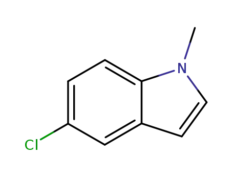 Molecular Structure of 112398-75-1 (5-CHLORO-1-METHYLINDOLE)