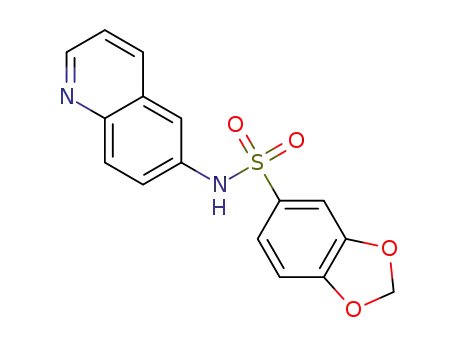 N-(quinolin-6-yl)benzo[d][1,3]dioxole-5-sulfonamide