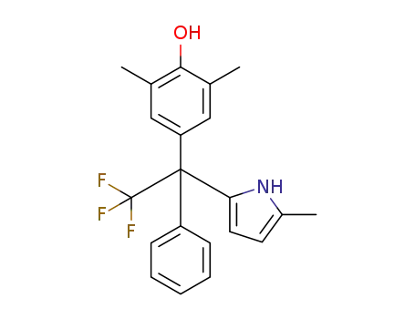 2,6-dimethyl-4-(2,2,2-trifluoro-1-(5-methyl-1H-pyrrol-2-yl)-1-phenylethyl)phenol