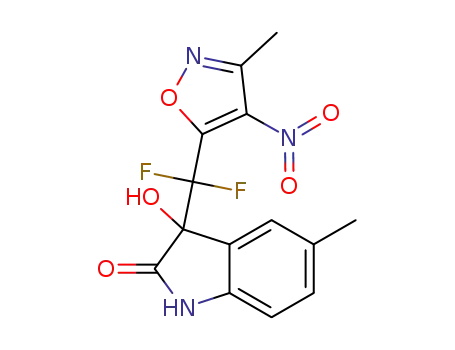 3-(difluoro(3-methyl-4-nitroisoxazol-5-yl)methyl)-3-hydroxy-5-methylindolin-2-one