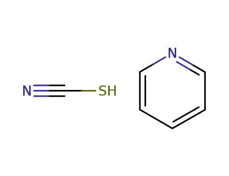 Molecular Structure of 30248-54-5 (Thiocyanic acid, compd. with pyridine (1:1))