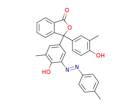 3-(4-hydroxy-3-methyl-phenyl)-3-(4-hydroxy-3-methyl-5-p-tolylazo-phenyl)-phthalide