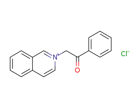 Molecular Structure of 73825-51-1 (2-(2-oxo-2-phenylethyl)isoquinolinium chloride)