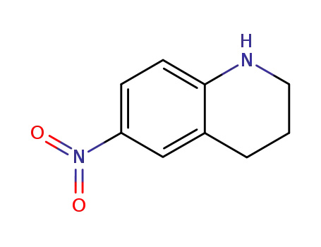 Molecular Structure of 14026-45-0 (6-Nitro-1,2,3,4-tetrahydroquinoline)