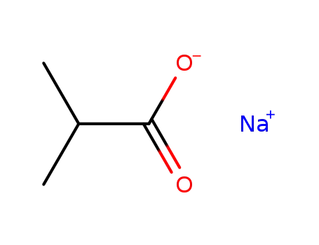 Molecular Structure of 996-30-5 (SODIUM ISOBUTYRATE)