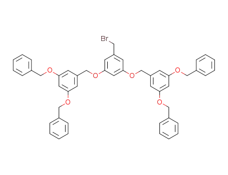Molecular Structure of 129536-41-0 (3,5-BIS[3,5-BIS(BENZYLOXY)BENZYLOXY]BENZYL BROMIDE)