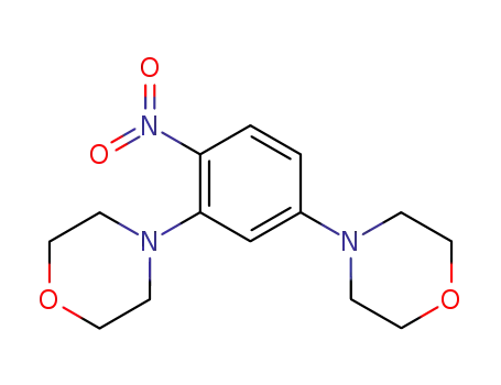 Molecular Structure of 133387-34-5 (2,4-DiMorpholinonitrobenzene)