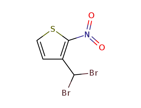 3-Dibromomethyl-2-nitro-thiophene