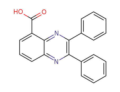 Molecular Structure of 90833-20-8 (2,3-DIPHENYL-QUINOXALINE-5-CARBOXYLIC ACID)