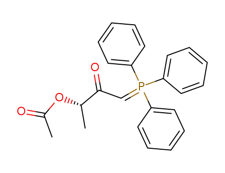 Molecular Structure of 95832-86-3 (2-Butanone, 3-(acetyloxy)-1-(triphenylphosphoranylidene)-, (3S)-)