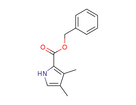Molecular Structure of 954-92-7 (1H-Pyrrole-2-carboxylic acid, 3,4-dimethyl-, phenylmethyl ester)