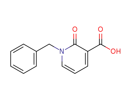 Molecular Structure of 89960-36-1 (1-BENZYL-2-OXO-1,2-DIHYDRO-3-PYRIDINECARBOXYLIC ACID)