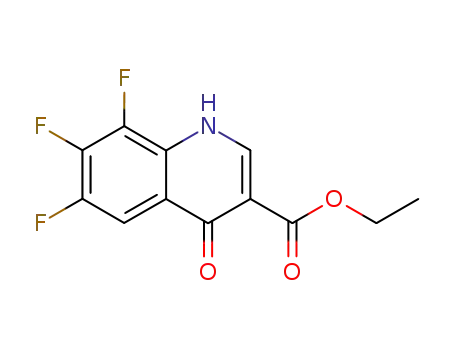Molecular Structure of 79660-46-1 (ETHYL 6,7,8-TRIFLUORO-1,4-DIHYDRO-4-OXO-3-QUINOLINECARBOXYLATE)