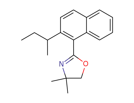 Molecular Structure of 137869-12-6 (Oxazole,
4,5-dihydro-4,4-dimethyl-2-[2-(1-methylpropyl)-1-naphthalenyl]-)