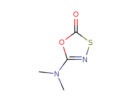 Molecular Structure of 90545-89-4 (1,3,4-Oxathiazol-2-one, 5-(dimethylamino)-)