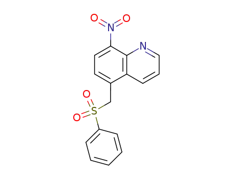8-Nitro-5-(phenylsulfonylmethyl)quinoline