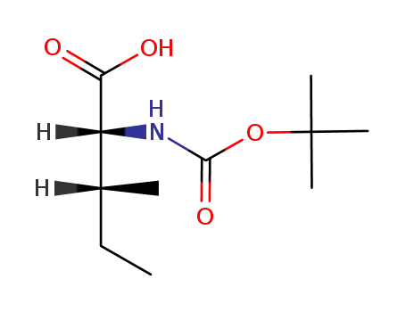 Molecular Structure of 55721-65-8 (Boc-D-isoleucine)