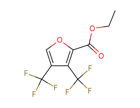 Molecular Structure of 141300-38-1 (2-Furancarboxylic acid, 3,4-bis(trifluoromethyl)-, ethyl ester)