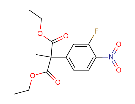 Propanedioic acid, 2-(3-fluoro-4-nitrophenyl)-2-methyl-,1,3-diethyl ester