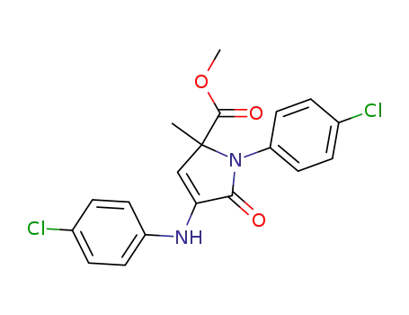 methyl 3-(4-chloroanilino)-1-(4-chlorophenyl)-5-methyl-2-oxo-3-pyrroline-5-carboxylate