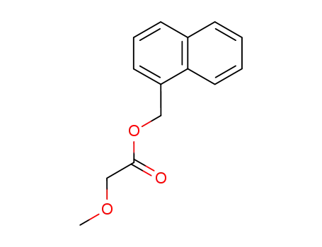 Molecular Structure of 143659-33-0 (Acetic acid, methoxy-, 1-naphthalenylmethyl ester)