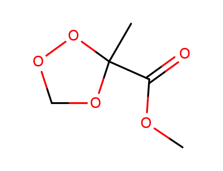 Molecular Structure of 105949-86-8 (1,2,4-Trioxolane-3-carboxylicacid,3-methyl-,methylester(9CI))