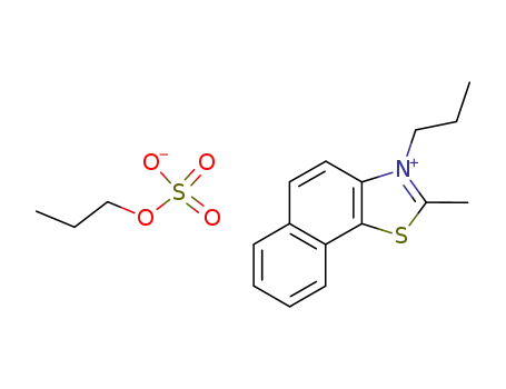 3-propyl-2-methylnaphto<2,1-d>thiazolium propylsulfate