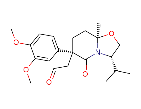 [(3S,6R,8aR)-6-(3,4-Dimethoxy-phenyl)-3-isopropyl-8a-methyl-5-oxo-hexahydro-oxazolo[3,2-a]pyridin-6-yl]-acetaldehyde