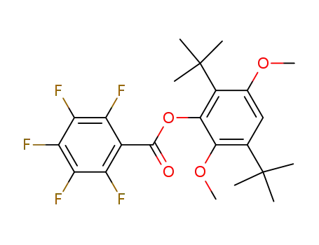 2,3,4,5,6-Pentafluoro-benzoic acid 2,5-di-tert-butyl-3,6-dimethoxy-phenyl ester