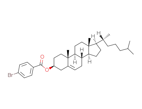 (3S,8S,9S,10R,13R,14S,17R)-10,13-dimethyl-17-((R)-6-methylheptan-2-yl)-2,3,4,7,8,9,10,11,12,13,14,15,16,17-tetradecahydro-1H-cyclopenta [a]phenanthren-3-yl 4-bromobenzoate