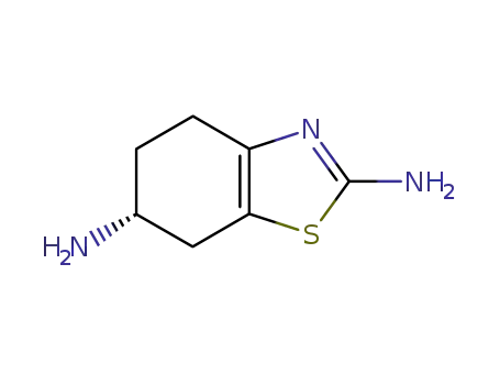 Molecular Structure of 106092-11-9 ((+)-(6R)-2,6-Diamino-4,5,6,7-tetrahydrobenzothiazole)